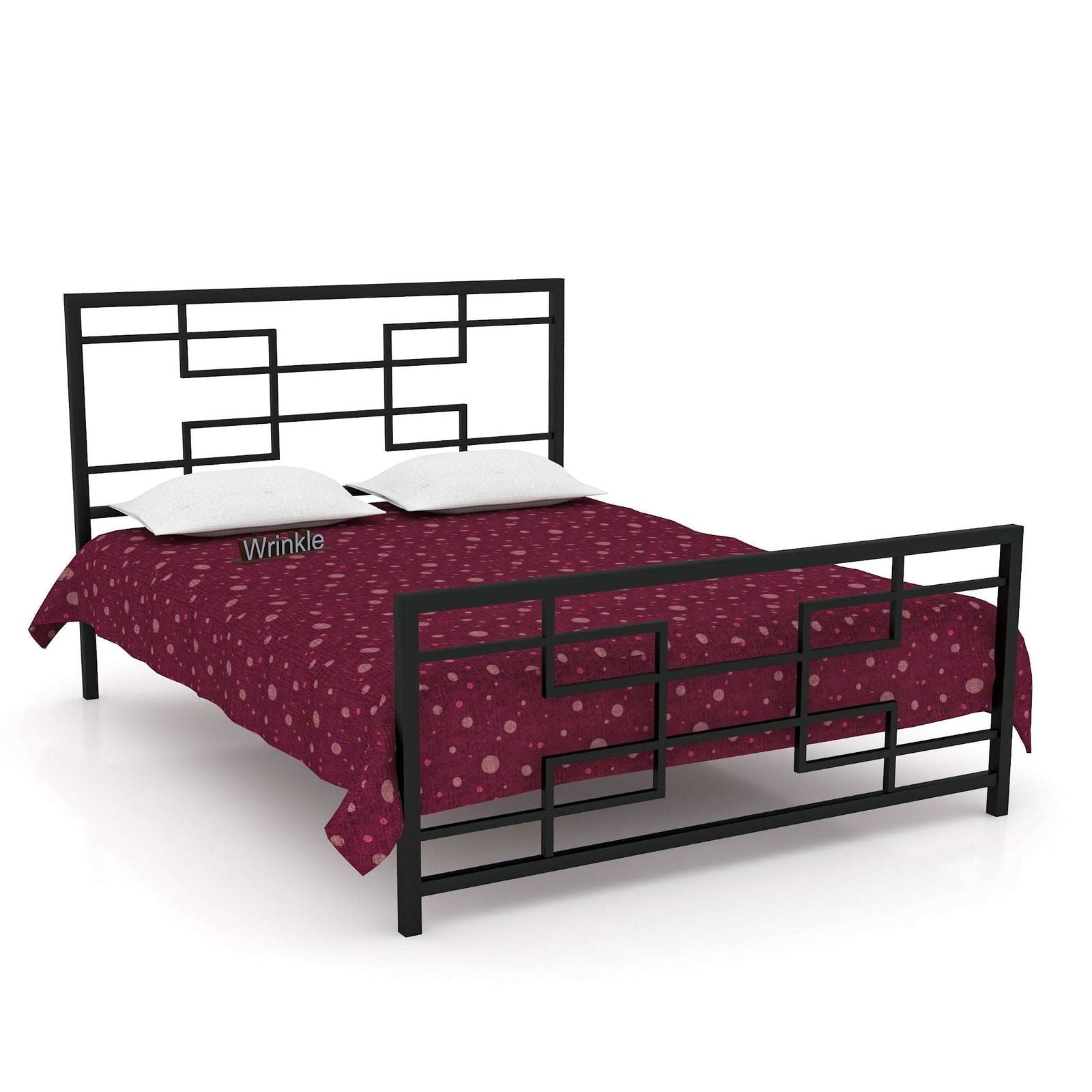 MetalCraft Stylish Design Iron Bed - Furnishiaa -  -
